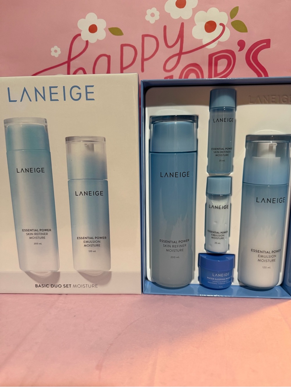 LANEIGE Essential Power Moisture Set - light blue and white